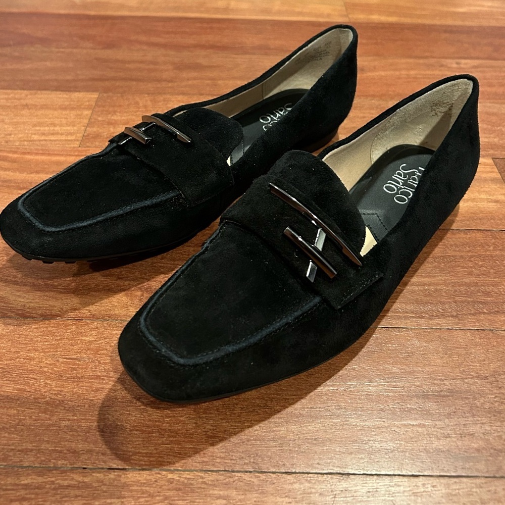 FRANCO SARTO Petola Leather Slip-on In Black Size 8 NWOT - Picture 4 of 10